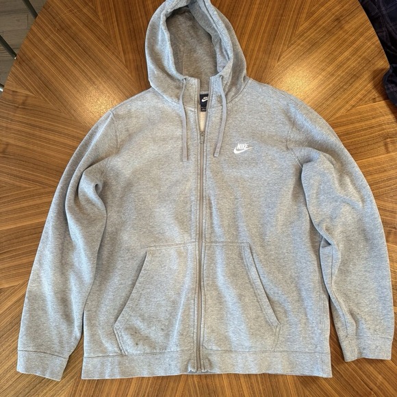 Nike Other - Vintage 80s Blue Tag Nike Swoosh Full Zip Hoodie Sweatshirt XL USA w Some Fading